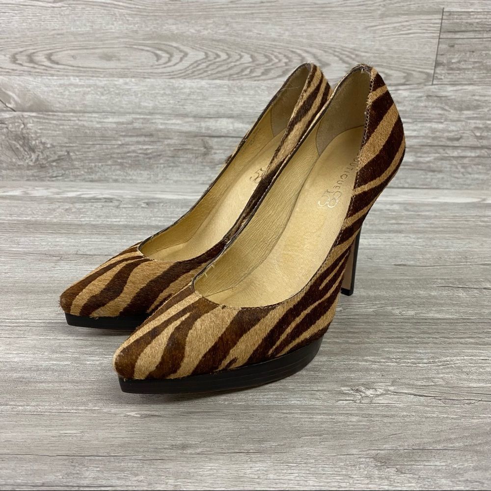 Boutique 58 Pony hair Leather soles Leopard Heels